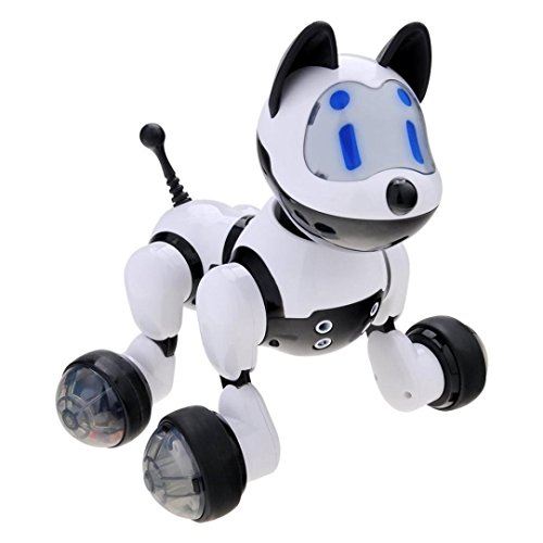 Preisvergleich Produktbild Momola Elektronischer Intelligenter Roboter Hund, Intelligenter Sprachsteuerungs-Roboter-Hundespielze... wechselwirkender Roboter Hund Kinder für Kinder, Kinder, Mädchen, Jungen
