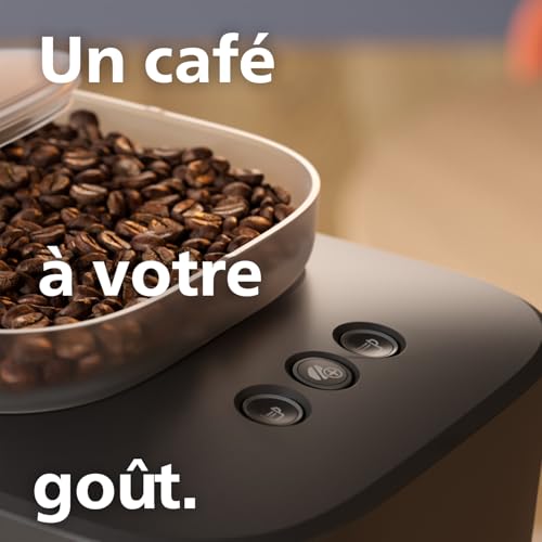 PHILIPS Baristina Espressomaschine - Real Espresso, made simple. (Schwarzgrau mit schwarzem Siebträger und Milchaufschäumer)