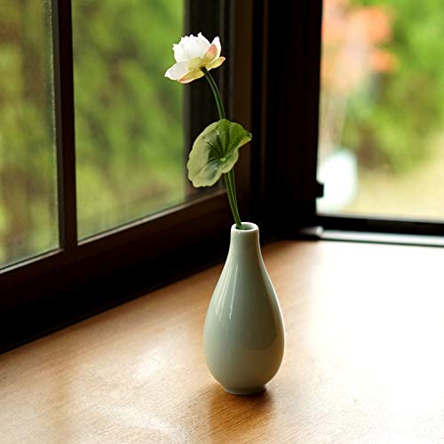 Amazon.co.jp: 龍泉青磁 「水滴」 花器 花瓶一輪挿し フラワーベース