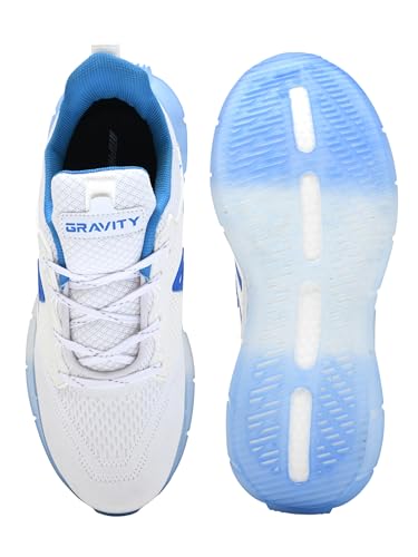 Image of Impakto Gravity Running Shoes for Men | Lightweight & Breathable Sports Shoes | Soft Cushioned Insole | Anti Skid EVA Sole | Laceup Shoes for Jogging, Walking, Gym & Casual Outings