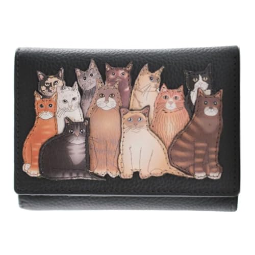 Portefeuille à trois volets avec fentes cartes Meowfia pour organiser vos petits sacs
