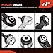 A-Premium Set of 10, Rear Upper Forward & Rearward Control Arm, Sway Bar Link, Control Arm Bushing, Compatible with BMW E53 Series - X5 2000 2001 2002 2003 2004 2005 2006