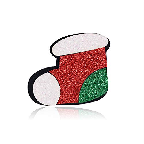 ZSCRL Broche de Moda para Botas de Fieltro navideño, 3,2 * 4...