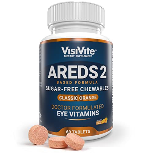 Areds 2 Sugar-Free Eye Vitamins - Alternative To Lutein Gummies For Eyes - Lutein For Eye Health - Premium Sugar-Free Eye Vitamins - Eye Care Supplements For Adults (Chewable Tablets) #TOP6