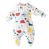 Schutz - Die Reißverschluss des Schlafstrampler hat Kinnschutz