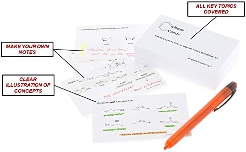 Miniatura 2 de ChemCards Tarjetas didácticas de estudio para química orgánica - Temas del primer semestre