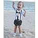 Baby Boy First Birthday Outfit Infant Wild One Boy Bow Tie Short Sleeve Romper+Shorts Bodysuit Cake Smash Outfits (White, 12-15 Months)