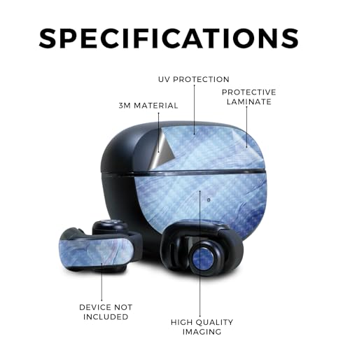 Image of Carbon Fiber Skin Compatible with Bose Ultra Open Earbuds - Imaginary - Premium 3M Vinyl Protective Wrap Decal Cover - Easy to Apply | Crafted in The USA by MightySkins