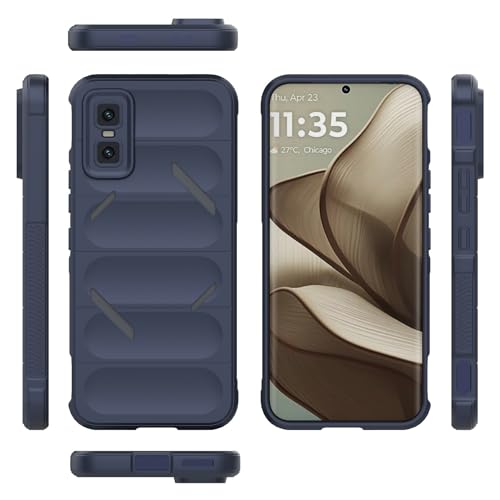 Image of for Infinix GT 30 Pro 5G Phone Case Anti-Drop Soft TPU Rugged Back Cover - Dark Blue