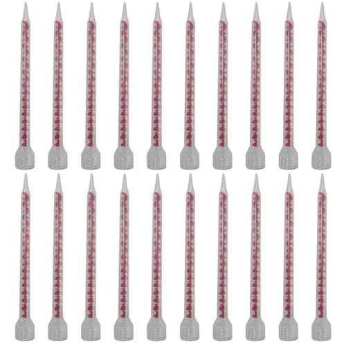 20 boquillas mezcladoras estáticas, tubos mezcladores, adhesivos de resina epoxi, boquilla de mezcla de repuesto para inyecciones, cartuchos, accesorios
