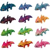 PLUSHCEWT 12Pcs 3D Gedruckter Drache, Flexibler 3D Drache Fidget Spielzeug