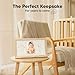 Baby Hand and Footprint Kit - Clay Handprint Keepsake Frame, Newborn Nursery Picture Frame, Personalized New Mom Gifts for Baby Shower & Registry (Ash Wood)