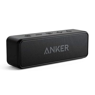 Soundcore Anker 2 Altavoz Bluetooth Portátil con Sonido Estéreo de 12 W  BassUp  IPX7 Resistente al Agua  24 Horas Reproducción  Emparejamiento Estéreo Inalámbrico  para hogar  Exterior y Viaje