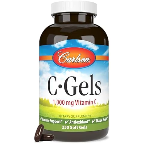 Carlson C-Gels, 1000mg Vitamin C Softgels, 250 Count Cover