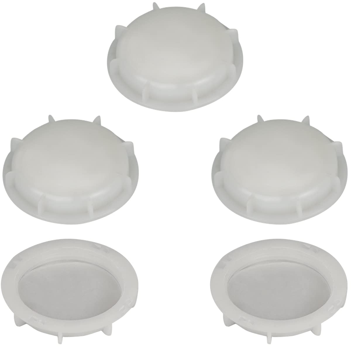 2inch IBC Tote Valve Dust Cap Water Tote Cover Lid Cap Fine Female Thread 58mm ID 5Pieces