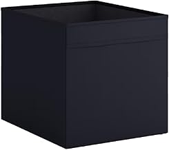 DRONA Storage Box, Foldable Fabric Container, organise socks, belts and jewellery in your wardrobe or chest of drawers Camping Caravan Living Area Organizer Storage Box Inserts (DRONA BLACK, 1)