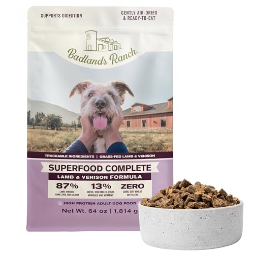 BADLANDS RANCH Superfood Complete Air-Dried Dog Food (Lamb, Venison & Salmon)