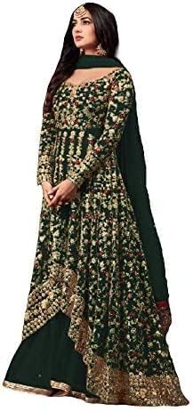 JVK Enterprise Ready to Wear Indian Pakistani Style Embroidered Koti Salwar Kameez Salwar Suit for Women