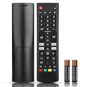 LG TV Remote Control Replacement | 2 AAA Batteries Included - L G Smart TV Remote for All LG LCD LED HDTV UHD 3D 4K Models | AKB75095308 AKB75095307 AKB7415324 Remote Control for L G Smart TVs Remte