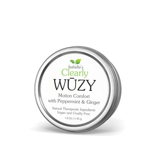 Clearly WŪZY, Aromatherapy Herbal Anti Nausea Rub | Relief for Morning and Motion Sickness, Dizziness, PMS, Pregnancy, Travel | Natural Remedy with Ginger, Peppermint, Lavender | Made in USA