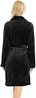 Vista 2 de U2SKIIN Women Fleece Robe, Short Cozy Plush Robes for Womens Soft Shawl Collar Warm Spa Bathrobe