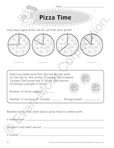Critical and Creative Thinking Activities, Grade 3