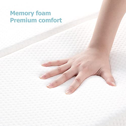 UBBCARE Pack and Play Mattress, Portable Memory Foam Play Yard Mattress, 38 x 26 x 3 Inches Travel Mattress for Baby, Washable Cover & Storage Bag