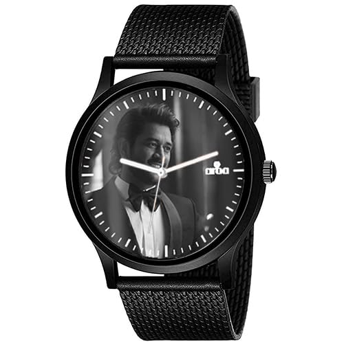 AROA Watch for MS Dhoni Stylish Suite Look Model : 1363 Black Metal Analog Black Strap Watch Grey Dial Stylish Watch for Boys (B0CZPBX23F) Amazon Price History, Amazon Price Tracker