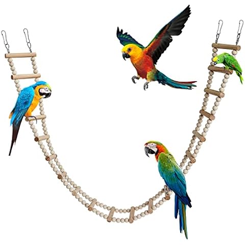 Bird Wooden Ladder Bridge for Small Animals Cover