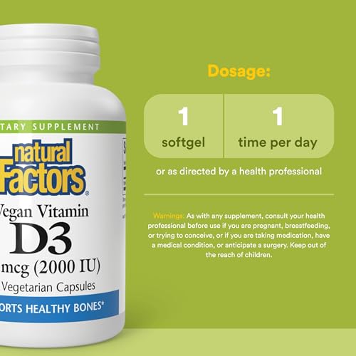 Natural Factors Vegan Vitamin D3 Capsules