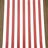 Red Classic Stripe Paper Table Runner 25ft American Made