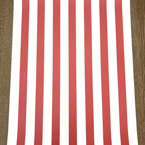 Striped Table Runner - Red Paper Table Runner for Patries or Weddings - American Made