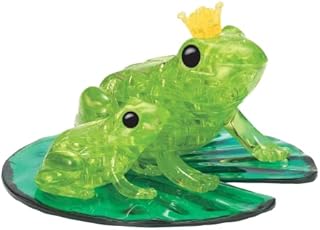 Frog Standard Original 3D Crystal Puzzle from BePuzzled, 3 Dimensional Crystal Puzzles and Brainteasers for Puzzlers and Collectors Ages 12 and Up, and Display Item