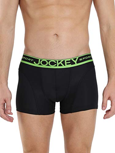 Image of Jockey SP56 Men's Micro Touch Nylon Elastane Stretch Trunks with Stay Fresh & Stay Dry Technology