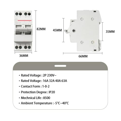 Inverseur de source manuel pour groupe électrogène maison 220V