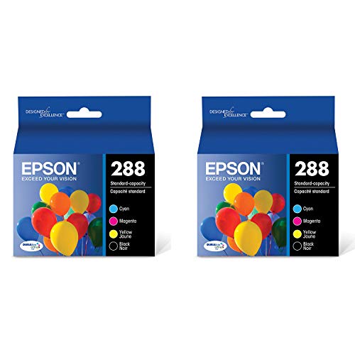 Epson T288120-BCS DURABrite Ultra Black and Color Combo Pack Standard Capacity Cartridge Ink - 2 Pack