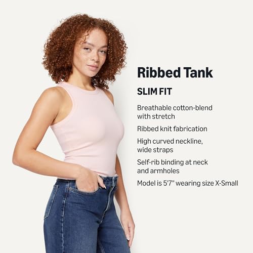 Image of Amazon Essentials Women's Slim-Fit Ribbed Tank Top