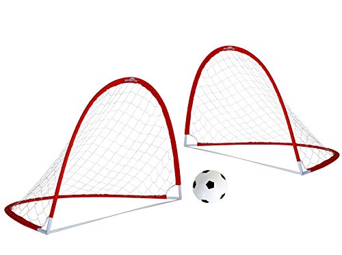 Portable Soccer Goal, Soccer Nets for Backyard Training Goals for Soccer Practice with Carry Case (2 Pack)