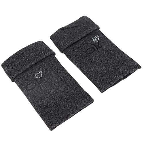 Luvas sem dedos, luva de malha de acabamento requintado, confortável para a pele, confortável para p