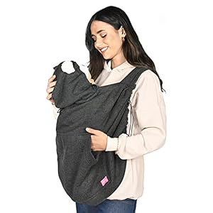 MijaCulture Tragecover, Universal Bezug für alle Babytragen und Tragetücher Baby Carrier Cape 4129 (Graphite)