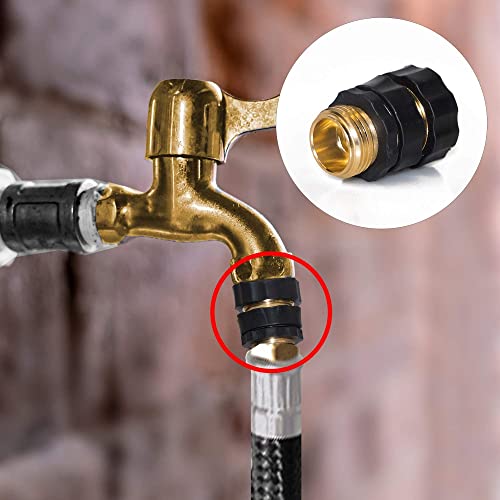 Hourleey Garden Hose Quick Connect, 3/4 Inch Male And Female Garden Hose Fitting Quick Connector (8 Sets) #TOP3