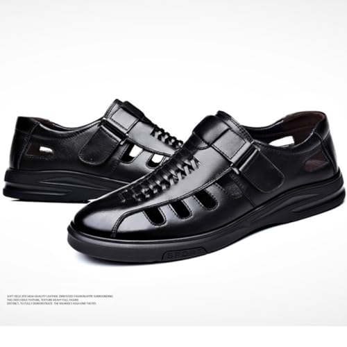 Men's Summer Working Business Dress Sandals Summer Fisherman Beach Shoes Causal Synthetic Leather Walking Office Breathable Oxfords3