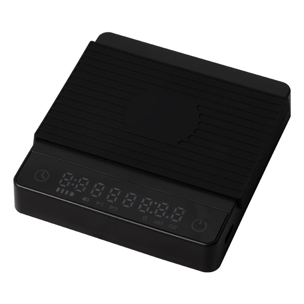 Hndhbfgrt Mini Espresso Coffee Electronic Scale Hand-Brewed Coffee Bean Weighing Device Portable Timing Functionality