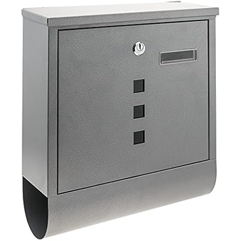 PrimeMatik Antique Metallic Wall-Mount Mailbox Cover