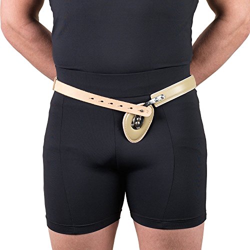 Hernia Truss, Single Spring, Inguinal Pad Compression, 44 inch Hip (Right)