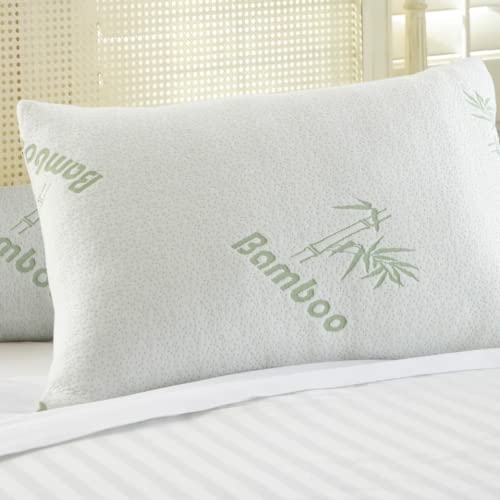 Image of MediTouch Bed Pillow Extrasoft Microfiber Fill with Certified Organic Bamboo Cover for Cool & Sound Sleeping Side Back and Stomach Sleepers Home & Hotel -U V Sterilized (Child 15 inch X 23 inch, 2)