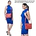 Leather Crossbody Bags for Women Small Soft Genuine Pebbled Sling Shoulder Handbag Crossover Purse with Full Adjustable Strap (Coral Nappa)