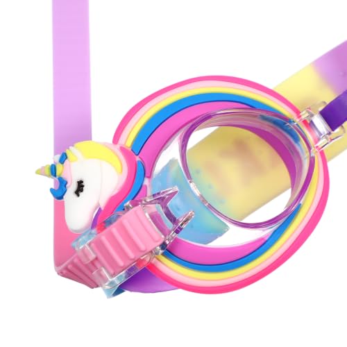 PRETYZOOM Anti-Fog Swimming Goggles for Kids Cute Unicorn Design with Adjustable Strap Comfortable Silicone Fit Perfect for Toddlers Age 3-6, 6.10 X 2.16 X 1.57 Inches - image 6