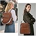 TANTOMI Backpack Purse for Women Large Leather Convertible Backpack Ladies Shoulder Bag Fashion Backpack Handbags for Travel and Work (Brown)