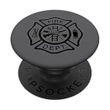 Símbolo de bomberos en color negro con equipo de bomberos es el logotipo del departamento de bomberos que es reconocido y respetado por todos.